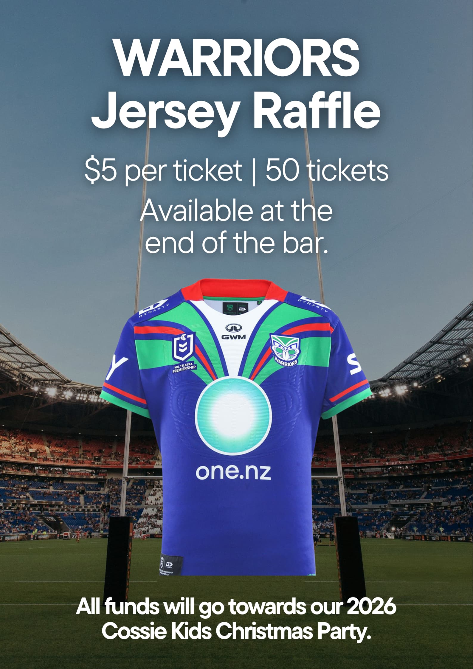 WARRIORS Jersey Raffle